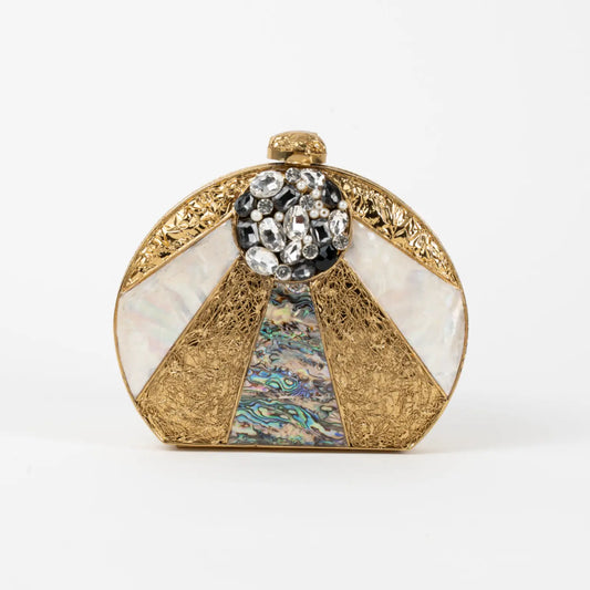 Clutch Deluxe Arco Circular Abalone, Shine y Nácar