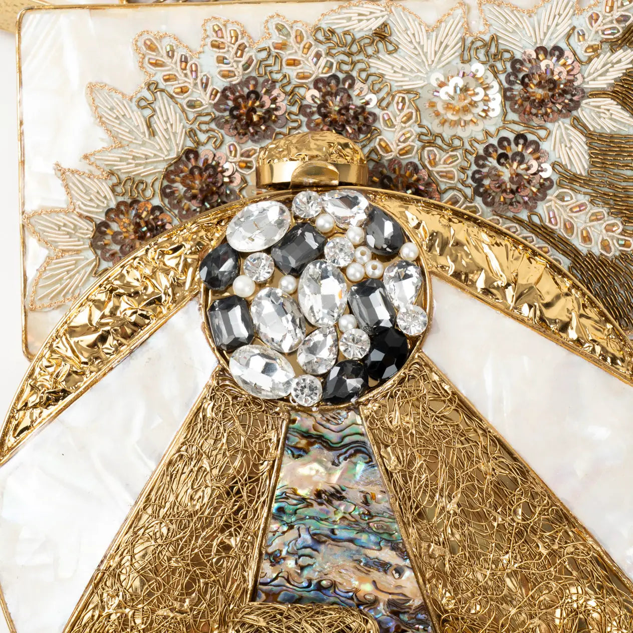 Clutch Deluxe Arco Circular Abalone, Shine y Nácar