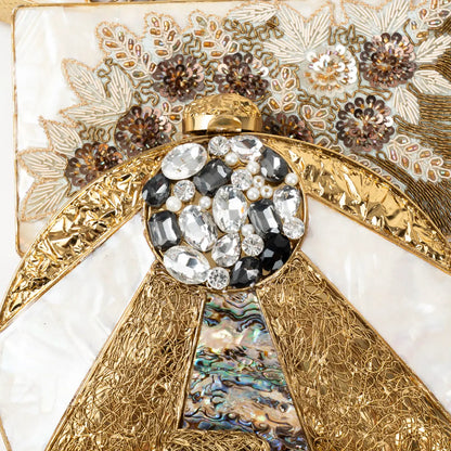 Clutch Deluxe Arco Circular Abalone, Shine y Nácar