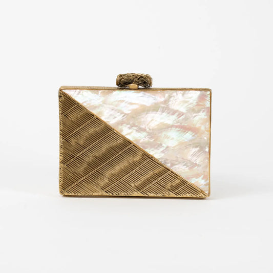 Clutch Deluxe Espejismo Nácar