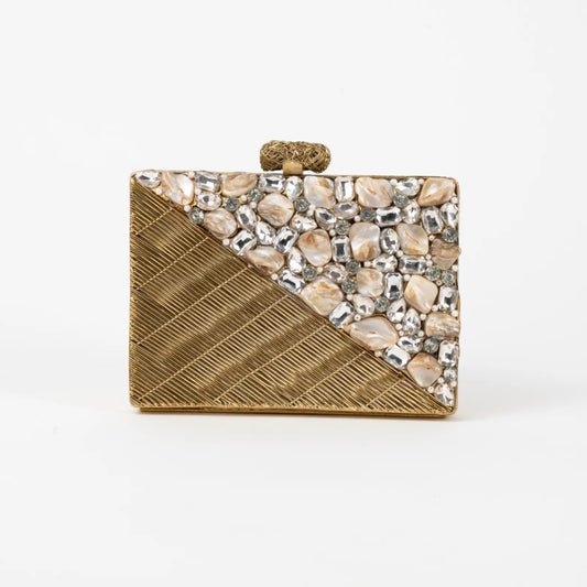 Clutch Deluxe Gemma Shine y Perlas