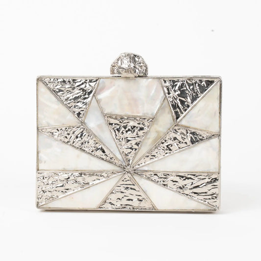 Clutch Deluxe Kochi Plata Nácar