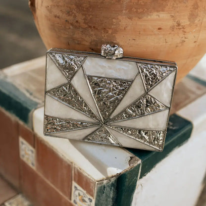 Clutch Deluxe Kochi Plata Nácar