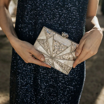 Clutch Deluxe Kochi Plata Nácar