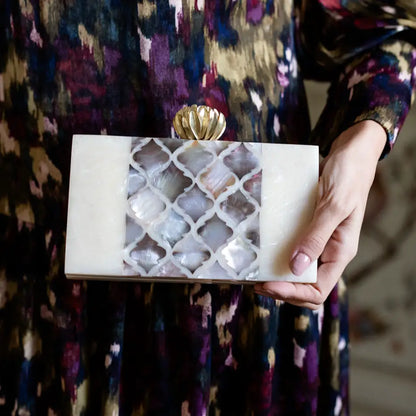 Clutch Loto Nazarí Blanco