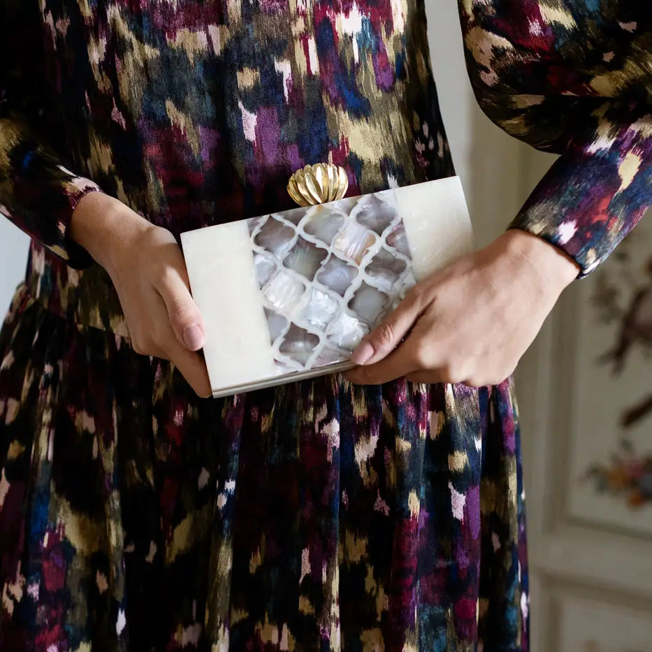 Clutch Loto Nazarí Blanco