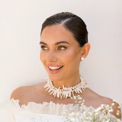Collar Alena Doble Blanco