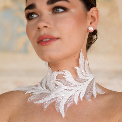 Pendientes Voile Perla