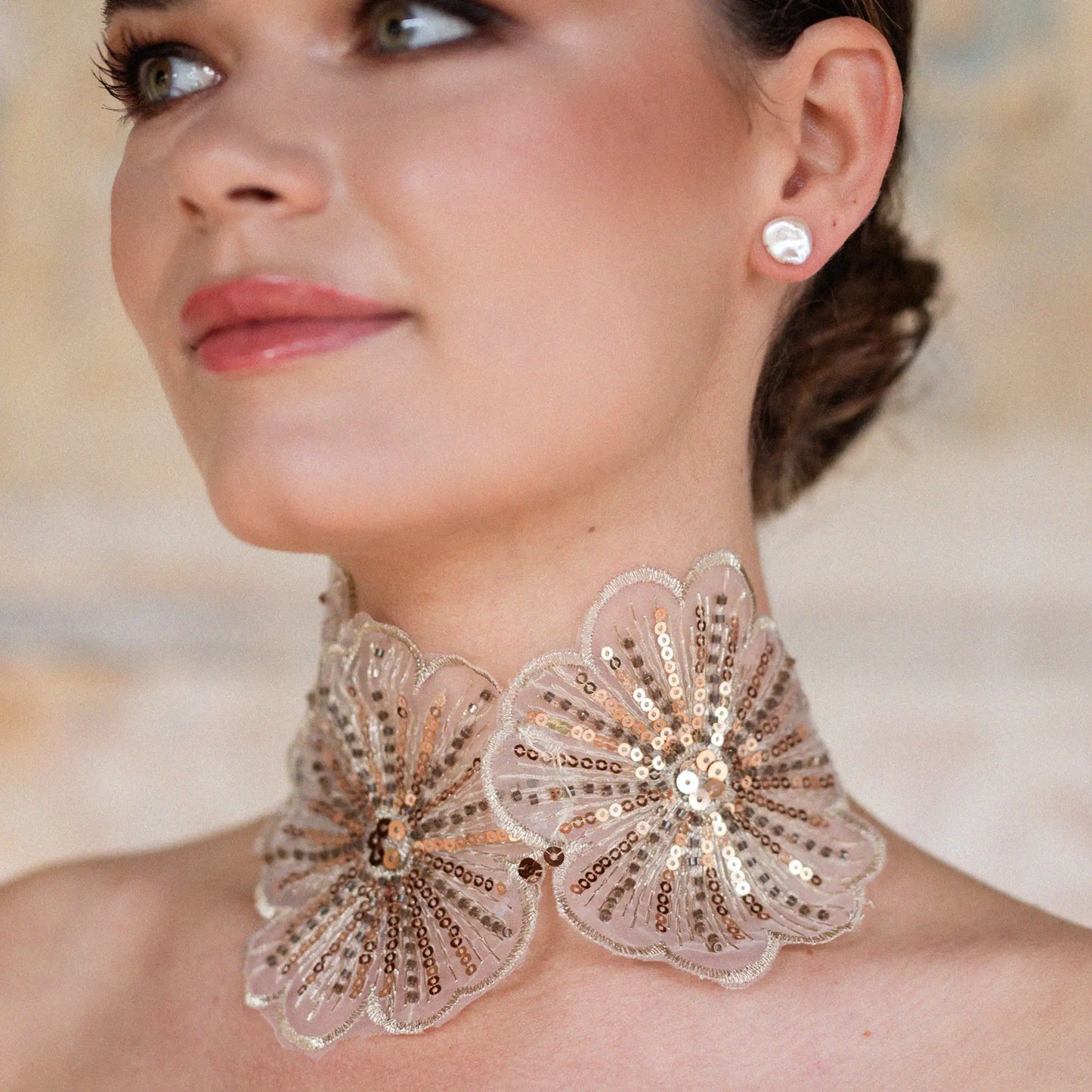 Pendientes Voile Perla