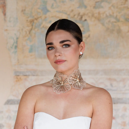 Choker Bordado Belle de Nuit Dorado