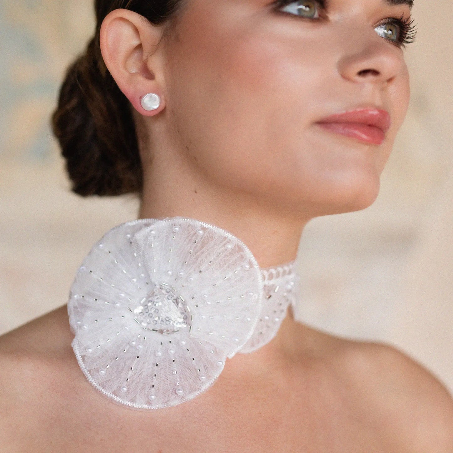 Pendientes Voile Perla