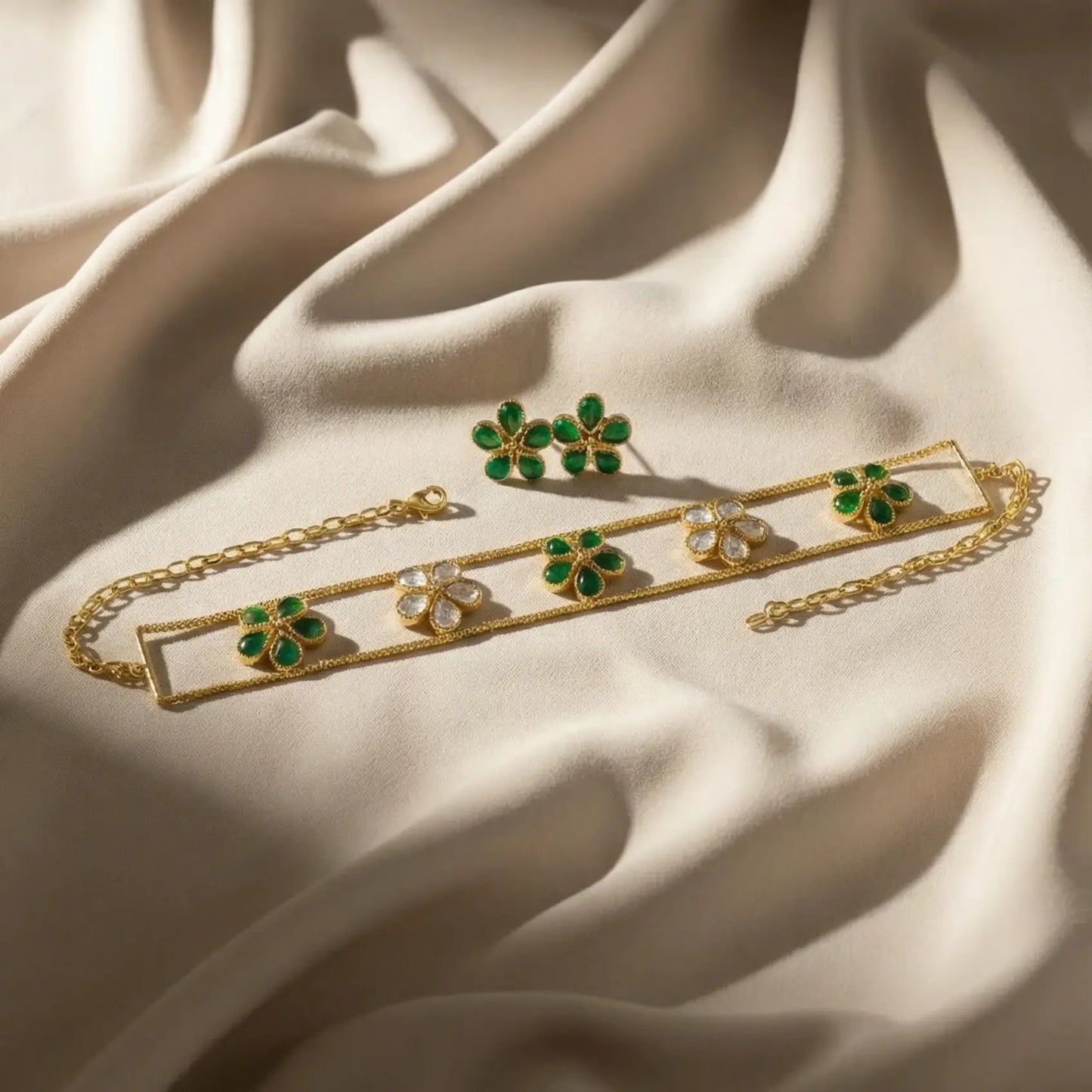 Venta Flash Vintage Conjunto Jadea Ed. Limitada Verde y Shine