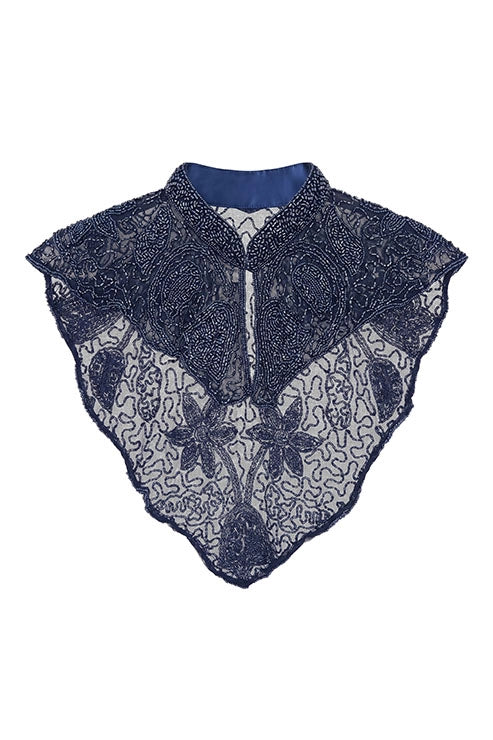 Cuello Joya Corage Azul oscuro cromo