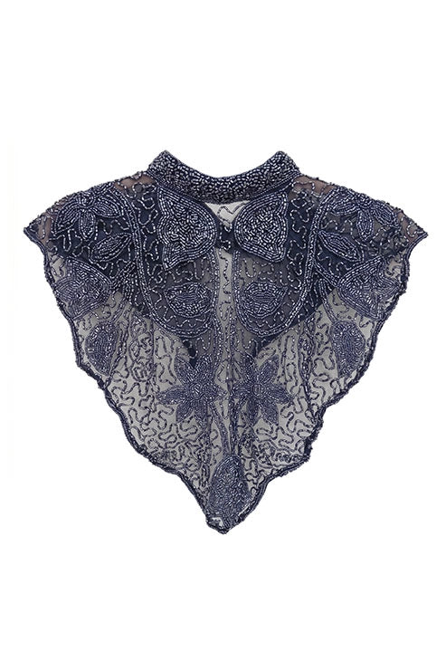 Cuello Joya Corage Azul oscuro cromo