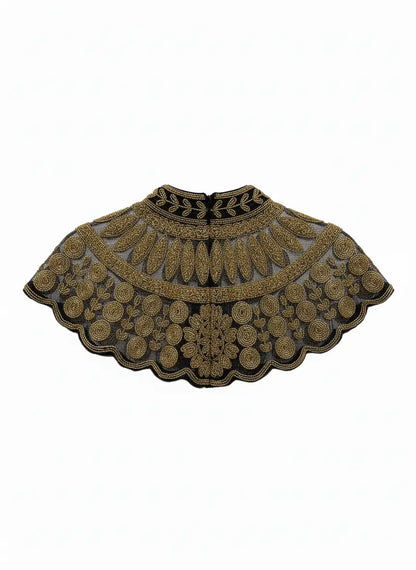 Cuello Joya Corona Negro y Dorado