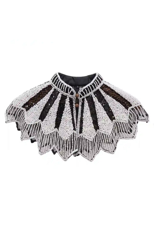 Cuello Joya Damero Negro y Blanco
