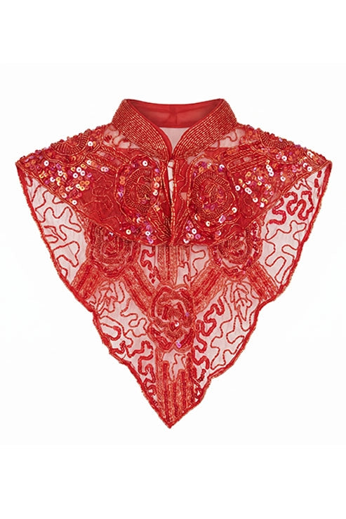 Cuello Joya Elvy Rojo fresa