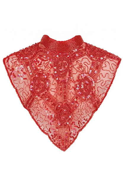 Cuello Joya Elvy Rojo fresa