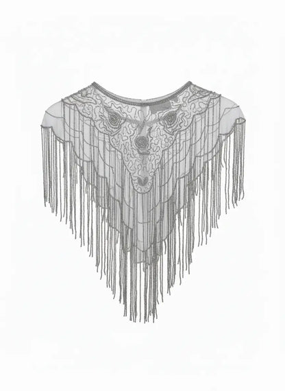 Cuello Joya Esencia Gris Perla