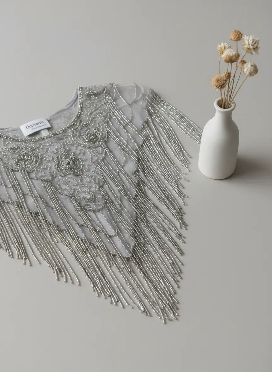 Cuello Joya Esencia Gris Perla