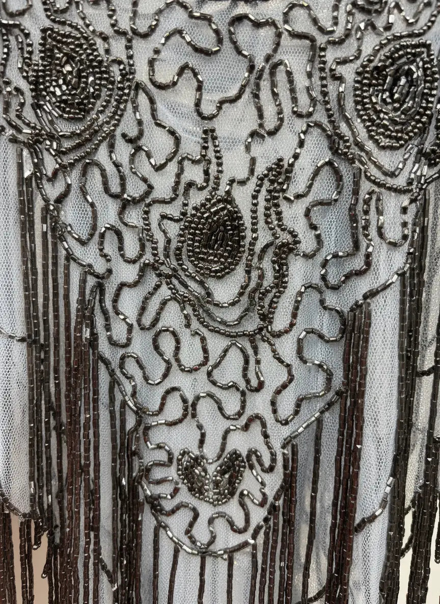 Cuello Joya Esencia Gris azulado y Cromo