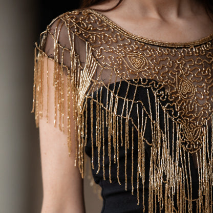 Cuello Joya Esencia Negro y Dorado