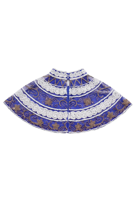 Cuello Joya Gola Azul klein y Blanco