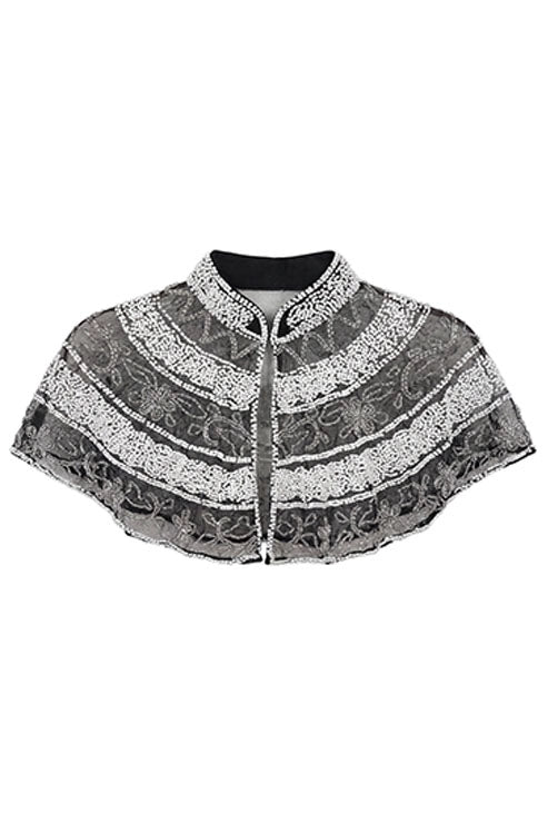 Cuello Joya Gola Negro y Blanco