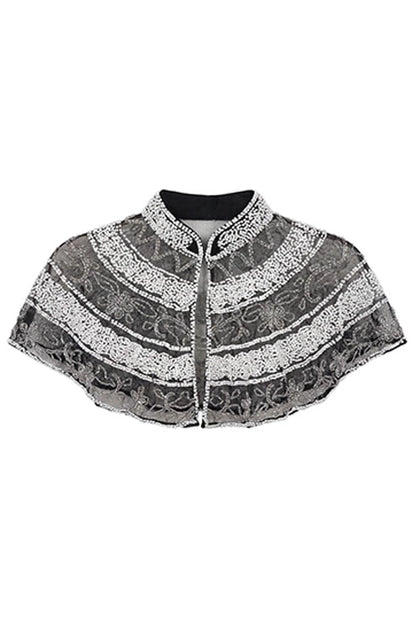 Cuello Joya Gola Negro y Blanco