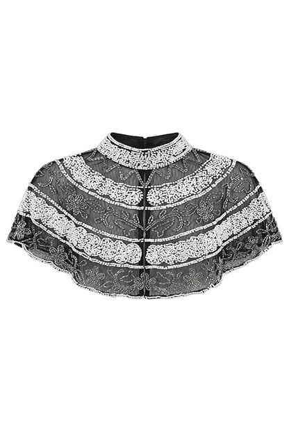 Cuello Joya Gola Negro y Blanco