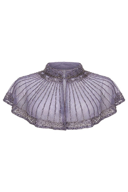 Cuello Joya Luz Gris azulado