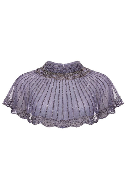 Cuello Joya Luz Gris azulado