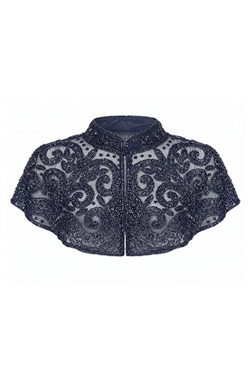 Cuello Joya Nocturna Azul oscuro Cromo