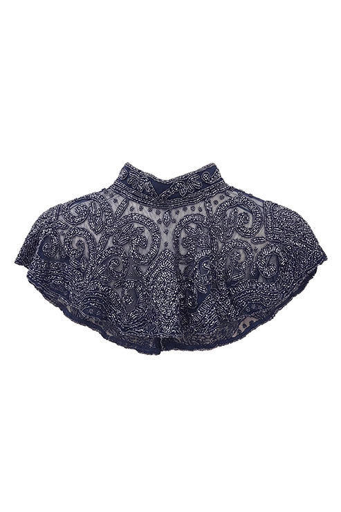 Cuello Joya Nocturna Azul oscuro Cromo