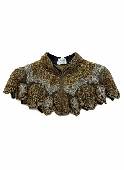 Cuello Joya Trono Dorado y Plateado