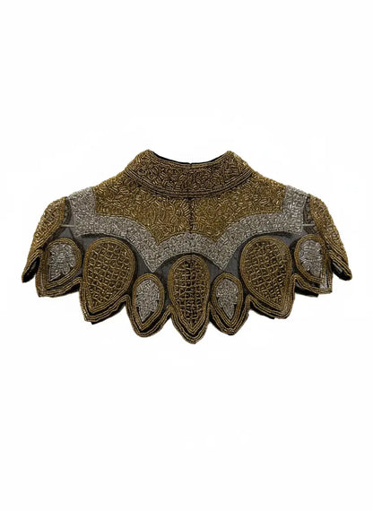 Cuello Joya Trono Dorado y Plateado