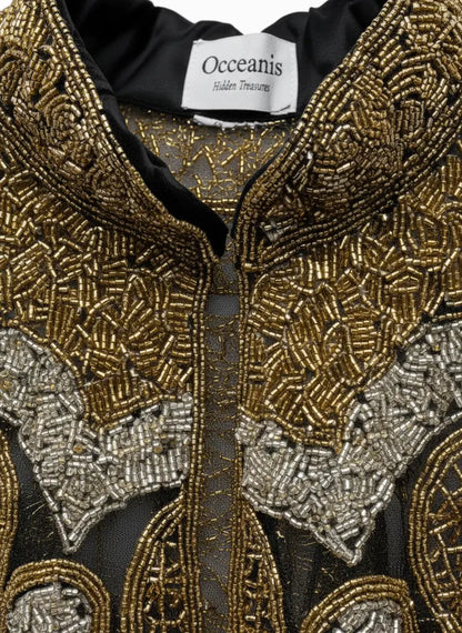 Cuello Joya Trono Dorado y Plateado
