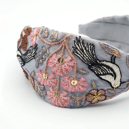Diadema Avifa Gris y Rosa