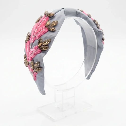 Diadema Azana Gris y Rosa