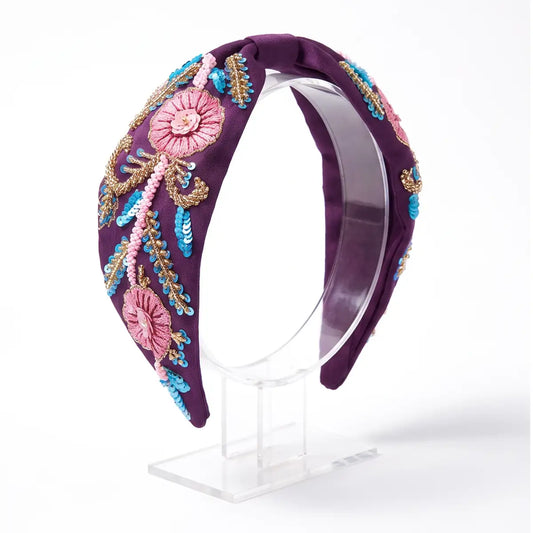 Diadema Kashmir Morada, Rosa y Azul