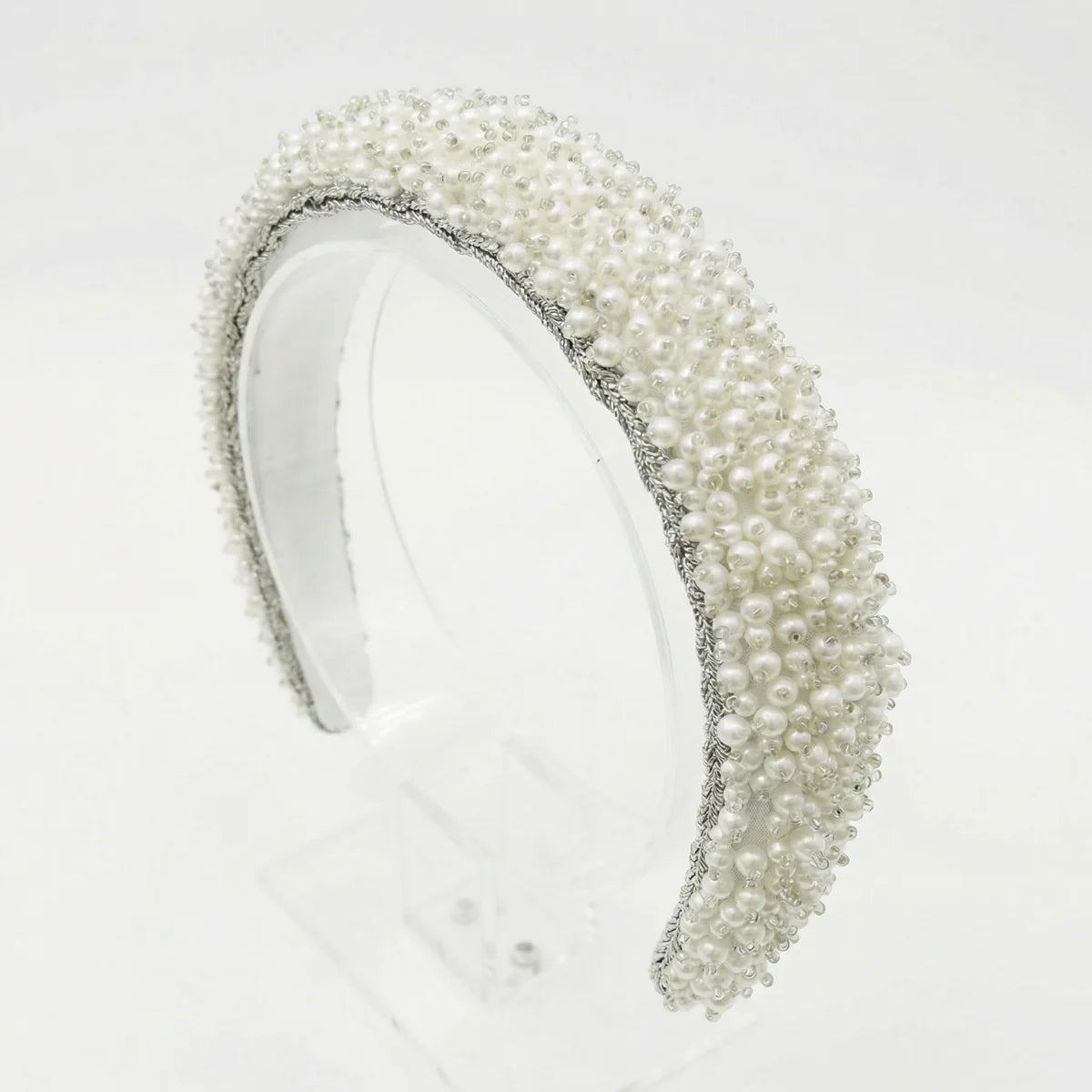 Diadema Nagpur Plata Perlas