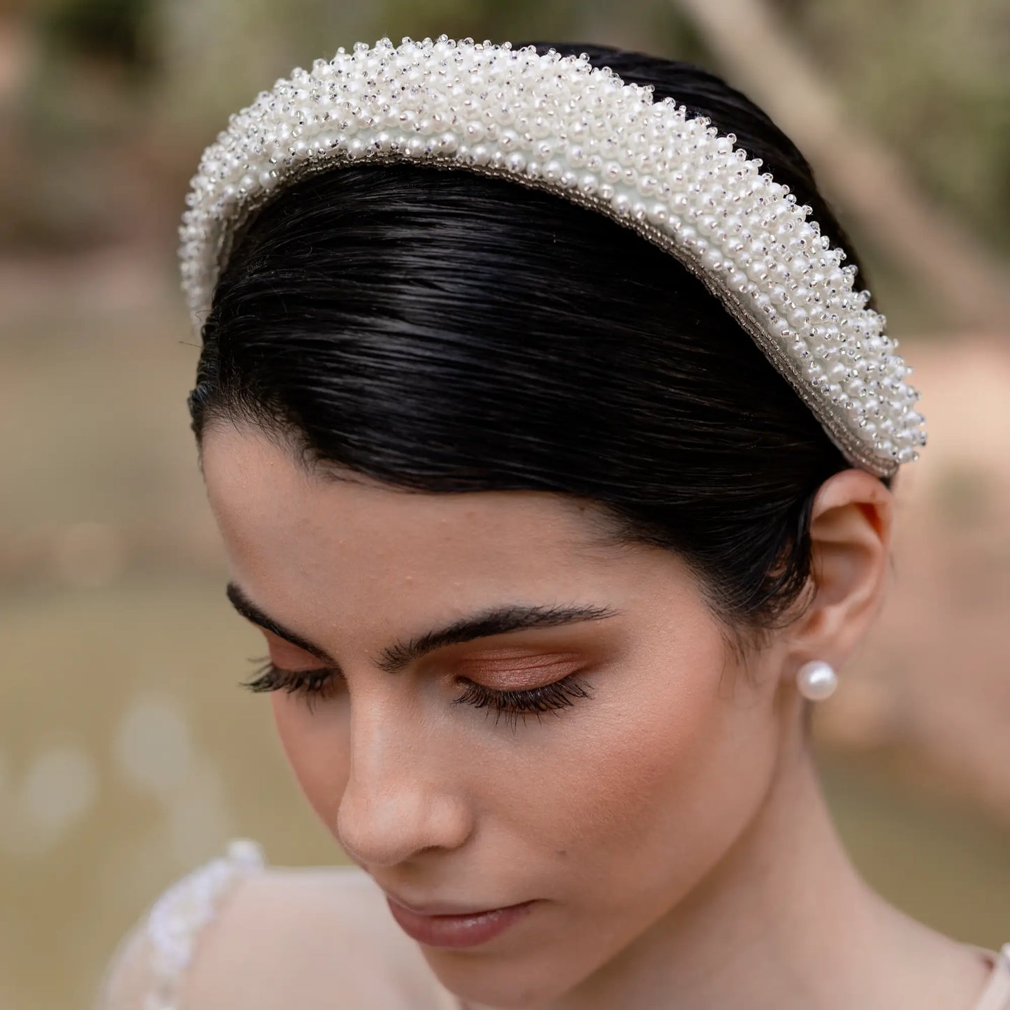 Nagpur Silver Headband with Pearls