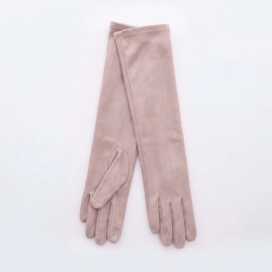 Guantes Invitada Antelina Rosa Empolvado