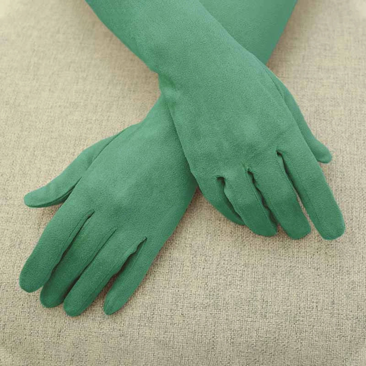 Guantes Invitada Antelina Verde