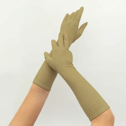 Guantes Invitada Antelina Verde oliva