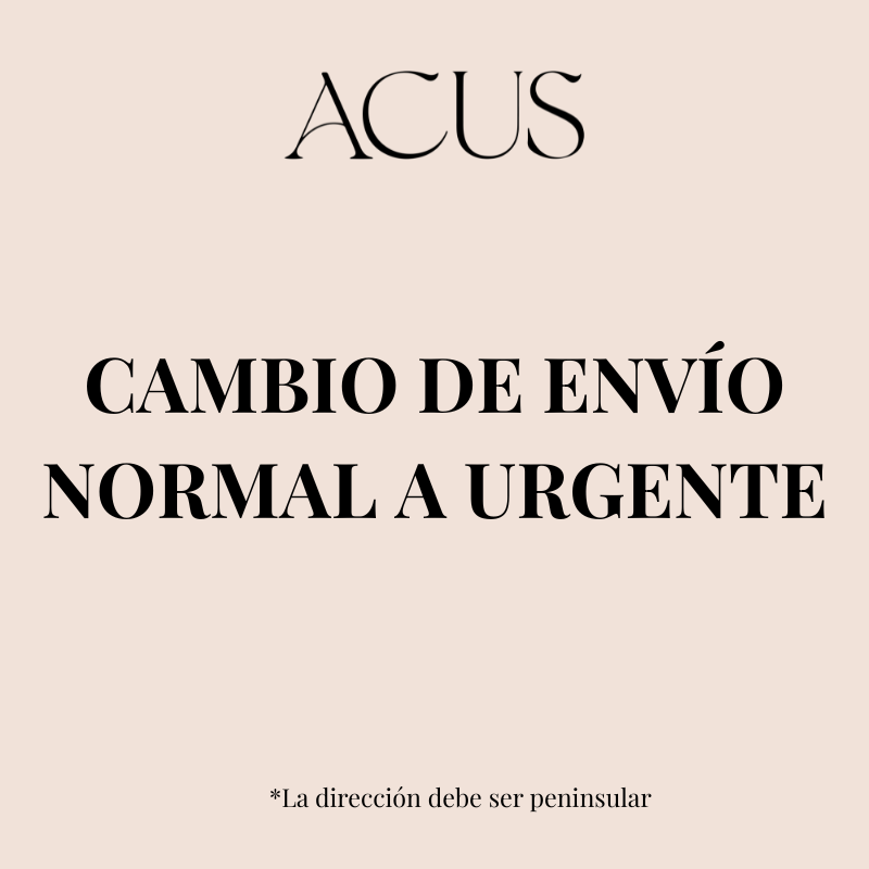 Cambio de envío normal a urgente