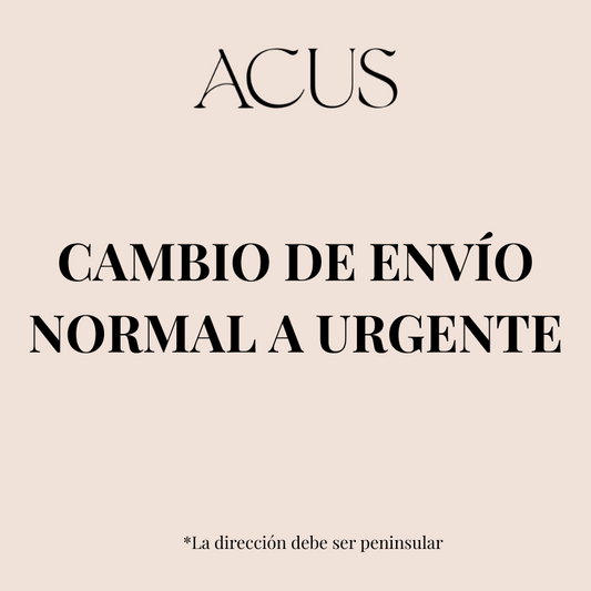 Cambio de envío normal a urgente