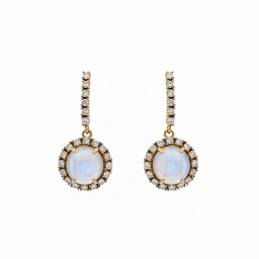 Pendientes Brisa Piedra Lunar