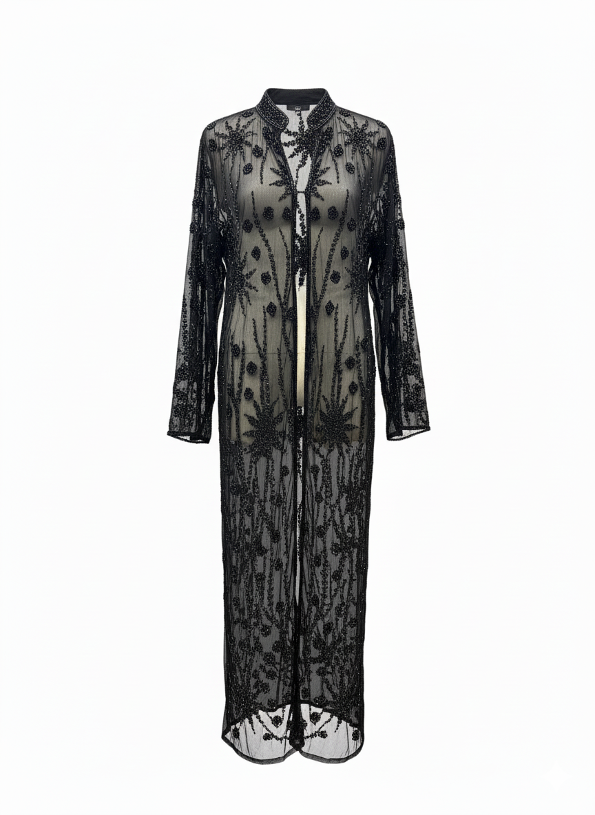 Kaftan Largo Joya Firmamento Negro