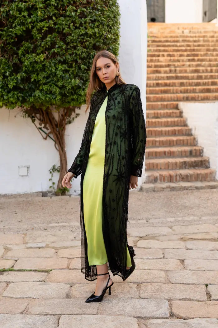 Kaftan Largo Joya Firmamento Negro